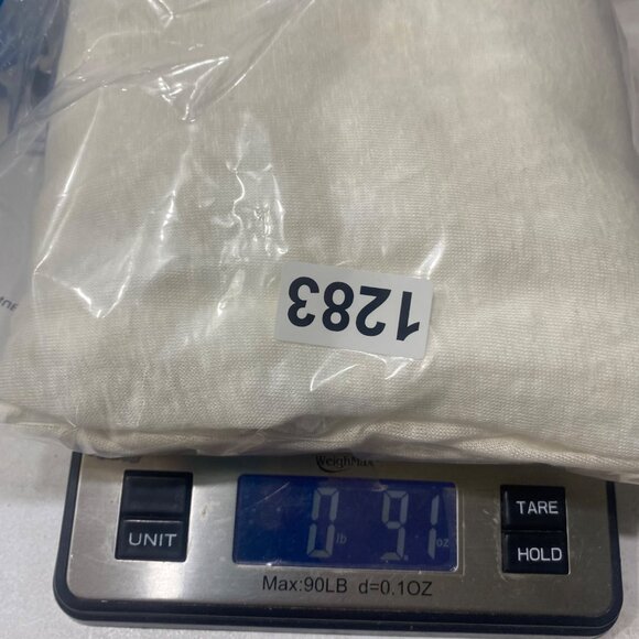 Match Point USA Linen Tunic Womens XL Ivory Cowl Neck Long Sleeve Tunic Top W/ P - Picture 9 of 9